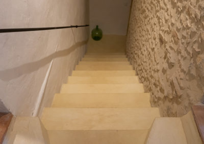 Escalier en béton ciré Beige Rouviere Collection